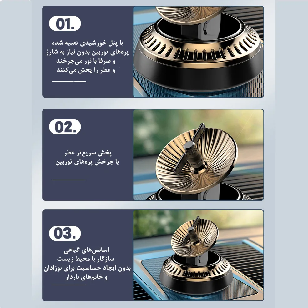 خوشبو کننده خورشیدی خودرو مدل رادار