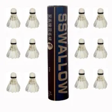 توپ بدمینتون ساولو مدل پری بسته 12 عددی