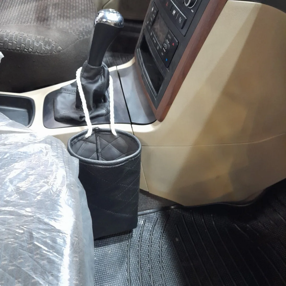 سطل زباله خودرو مدل آبرنگ مجموعه دو عددی