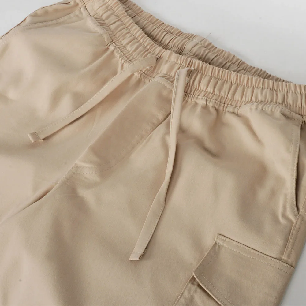 شلوارک مردانه دل مد گروپ مدل 249016809 کتان رنگ کرم