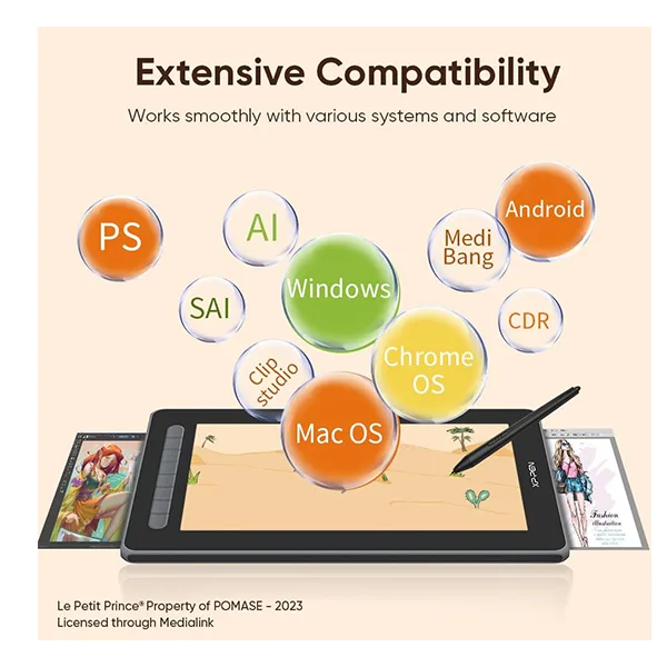 قلم نوری با صفحه نمایش 11.9 اینچ ایکس پی-پن مدل ARTIST 12 (2nd Gen) LA PETITE PRINCE