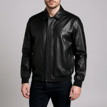 کت چرم مردانه چرم مشهد مدل K0634-001-54