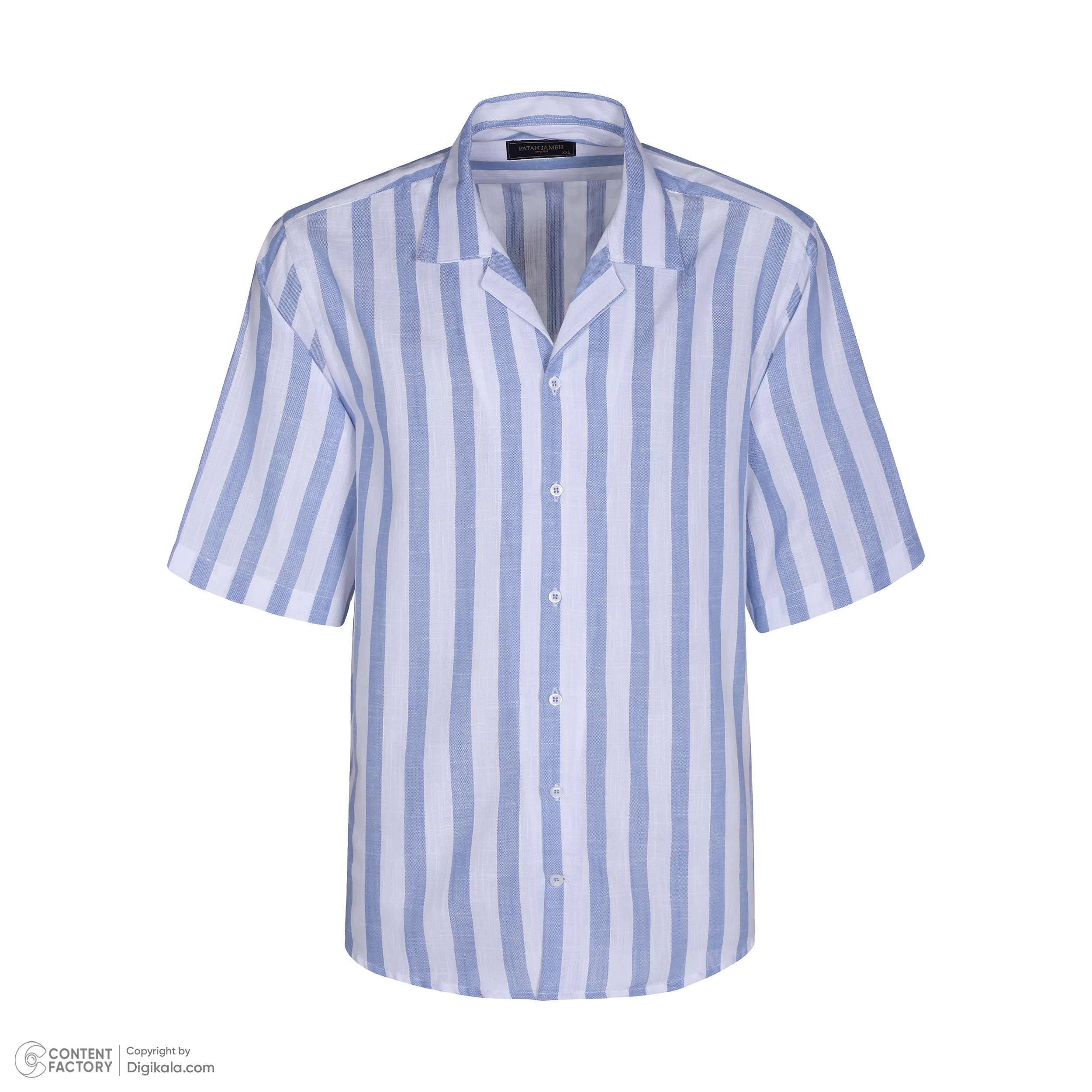 پیراهن آستین کوتاه یقه برگردان مردانه پاتن جامه مدل 04MC8028