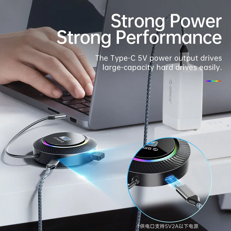 هاب 4 پورت USB-C اوریکو مدل YK1-C2-03
