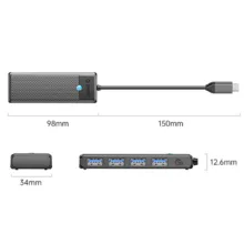 هاب 4 پورت USB-C اوریکو مدل PAPW4A-C3-015