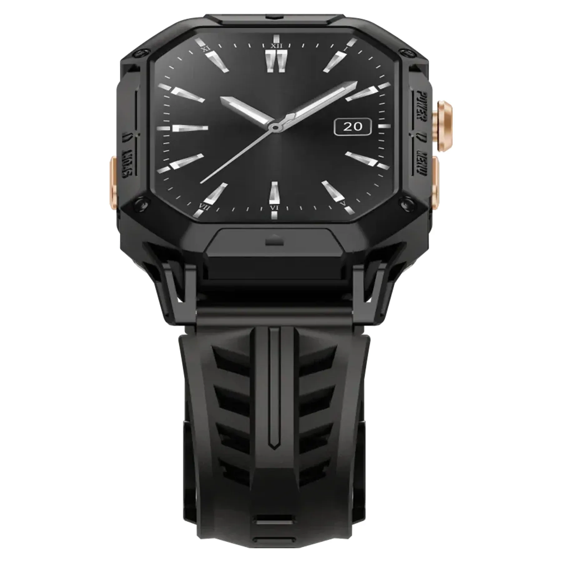 ساعت هوشمند 52 میلی‌متری هایلو مدل IRON N1 با بند سیلیکونی