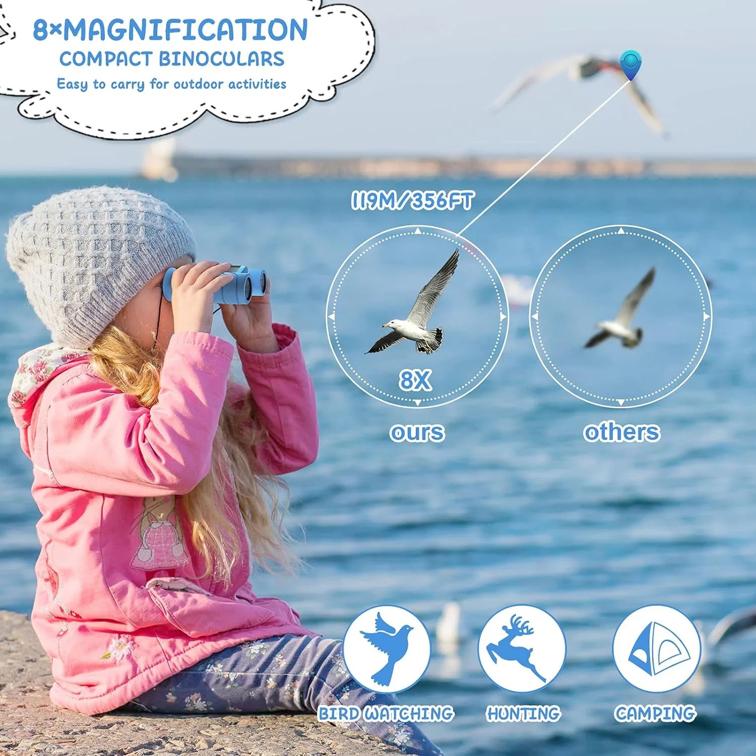 دوربین دوچشمی بچگانه کیزمی مدل B0C7Z93HFD