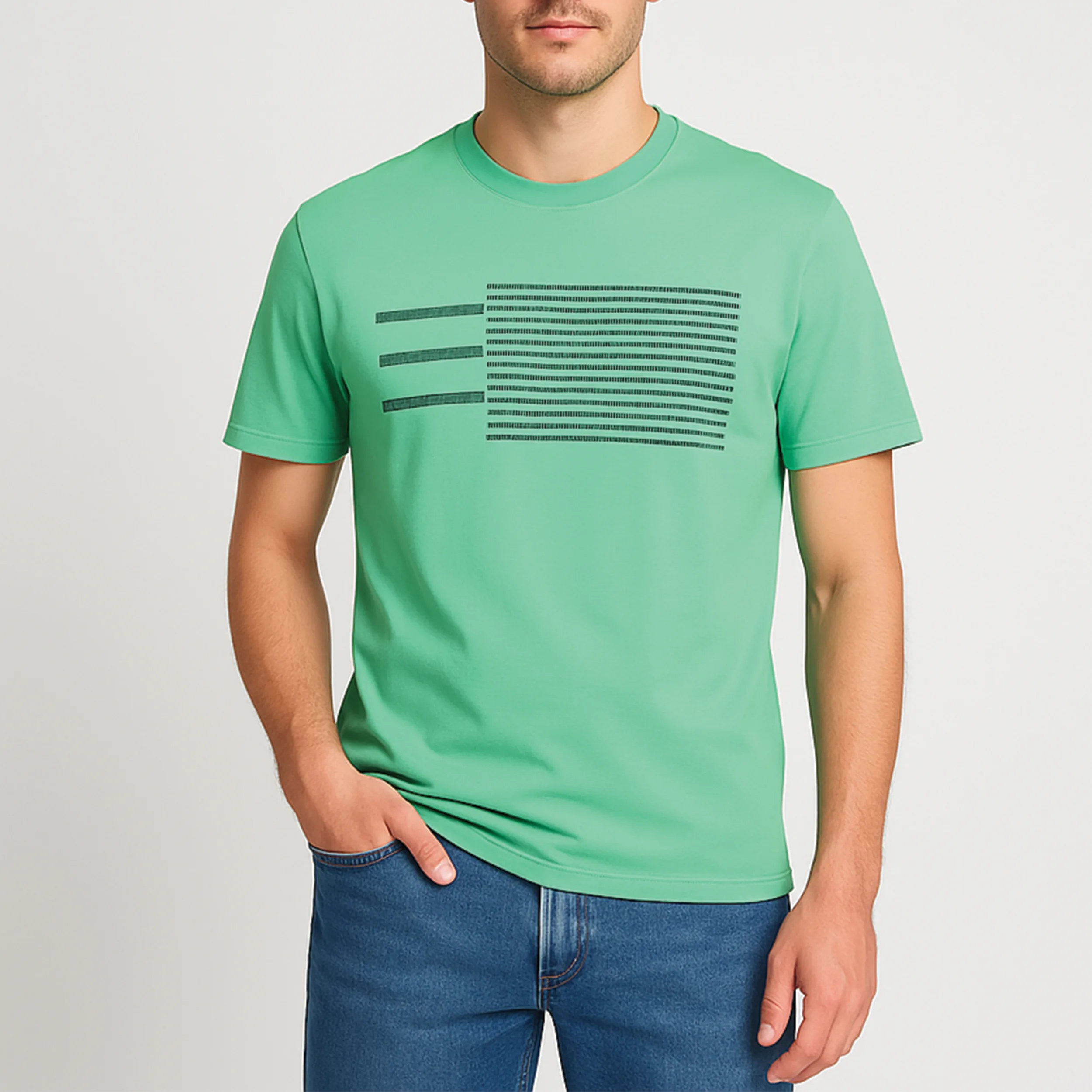 تی شرت آستین کوتاه مردانه باینت مدل 2261786 رنگ سبز