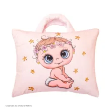 سرویس خواب نوزاد 3تکه آدنو مدل سفری طرح its a girl