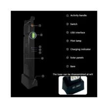 چراغ اضطراری و کمپینگ مدل HEL-2866T با نور مهتابی و آفتابی