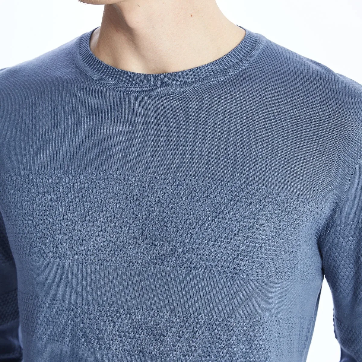 پلیور یقه گرد مردانه ال سی وایکیکی مدل سوپر تریکو سافت