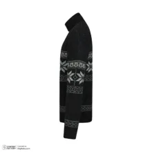 پلیور یقه اسکی مردانه مدل هندسی کد GO-SKI-BLK
