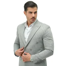 کت و شلوار مردانه مدل دیپلمات دبل برس 1010
