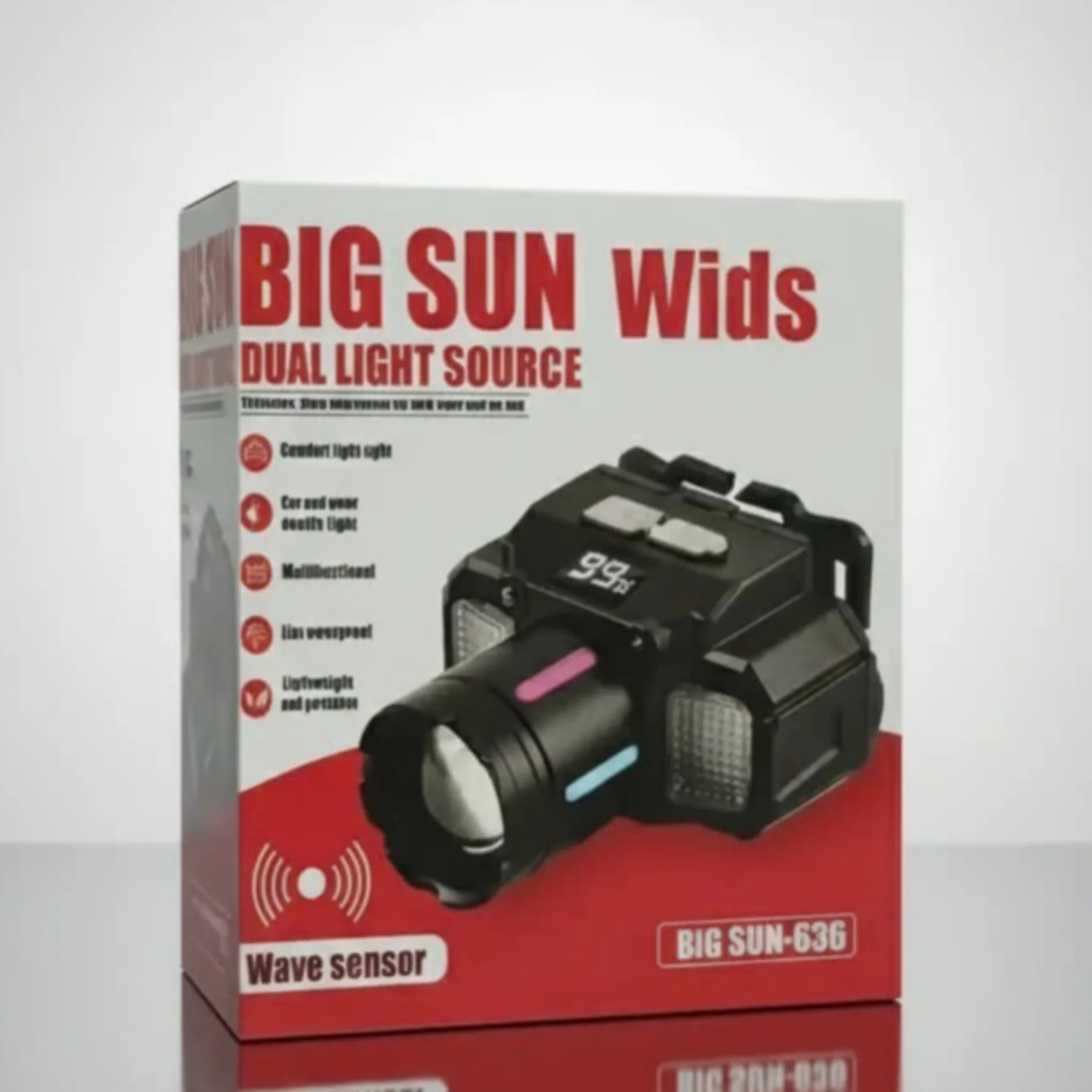 چراغ پیشانی ویدز مدل SENSORE 636 با نور مهتابی