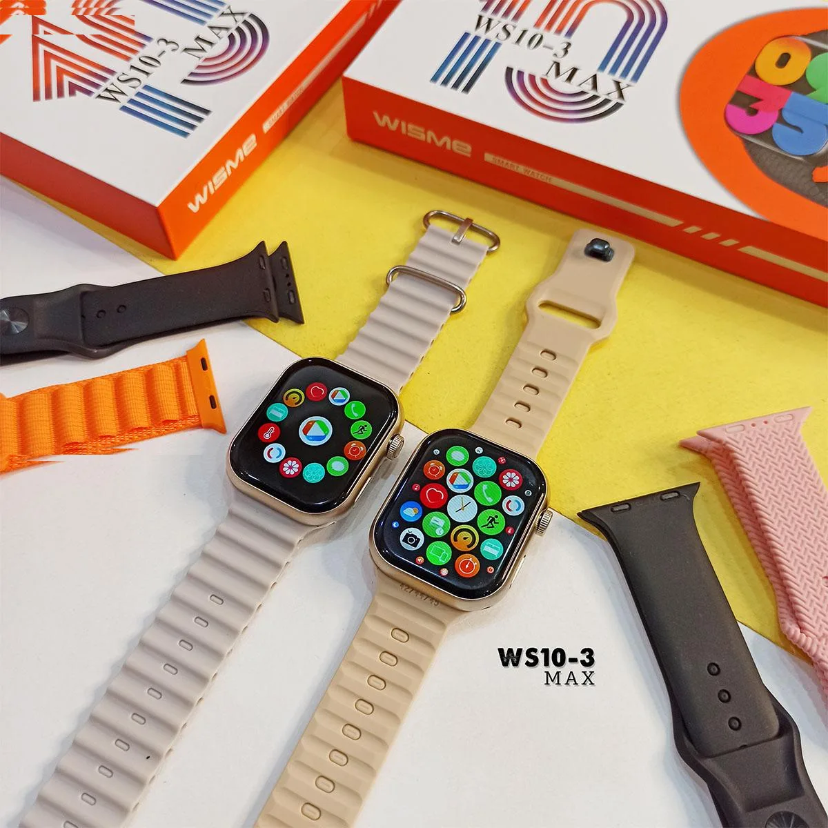 ساعت هوشمند 45 میلی متری ویسمی مدل WS10-3 Max بندسیلیکونی