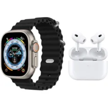 ساعت هوشمند مدل MK25 ULTRA به همراه هدفون