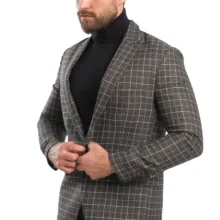 کت مردانه مدل چهارخانه ریز 2