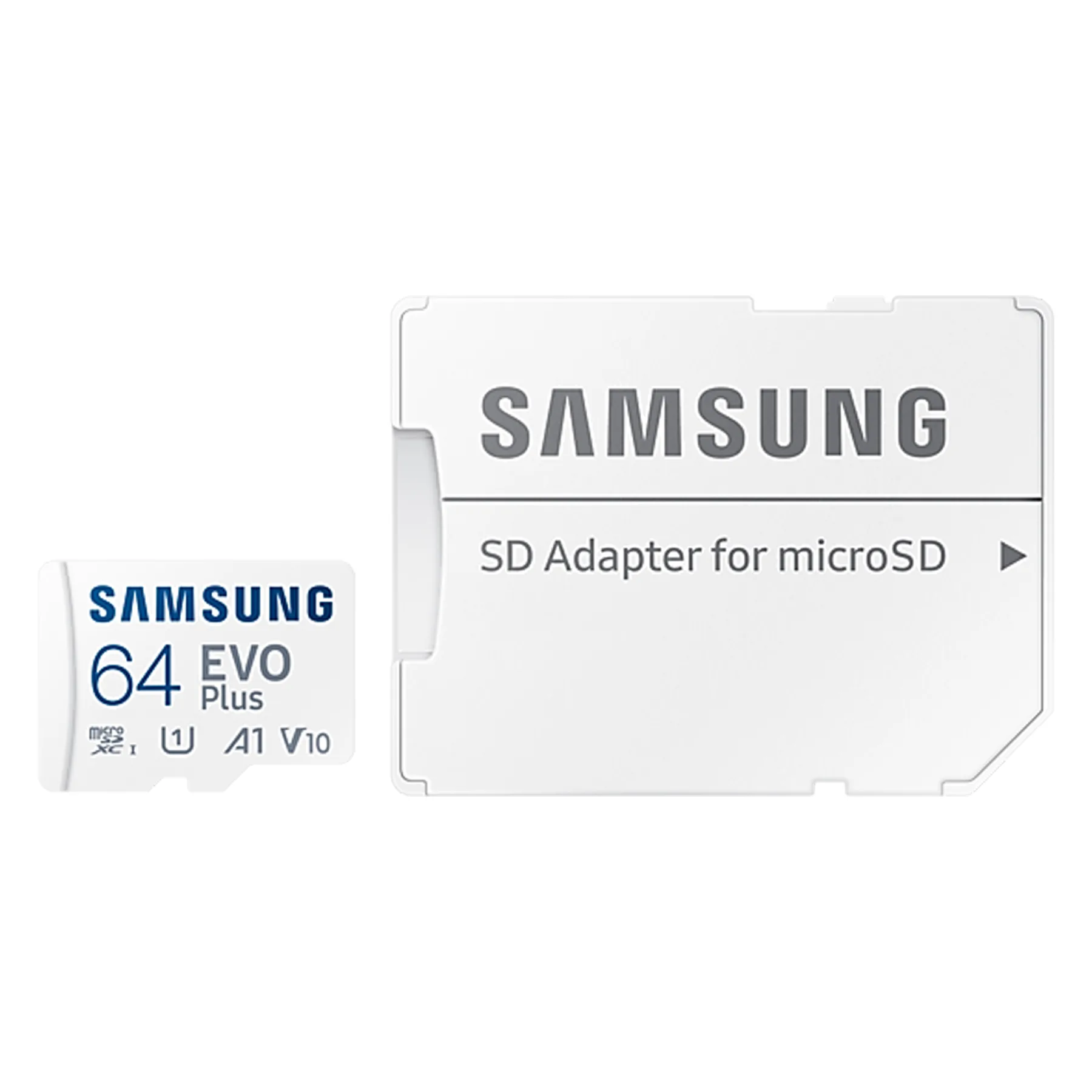 کارت حافظه microSDXC سامسونگ مدل Evo Plus A1 V10 کلاس 10 استاندارد UHS-I U1 سرعت 130MBps به همراه آداپتور SD ظرفیت 64 گیگابایت