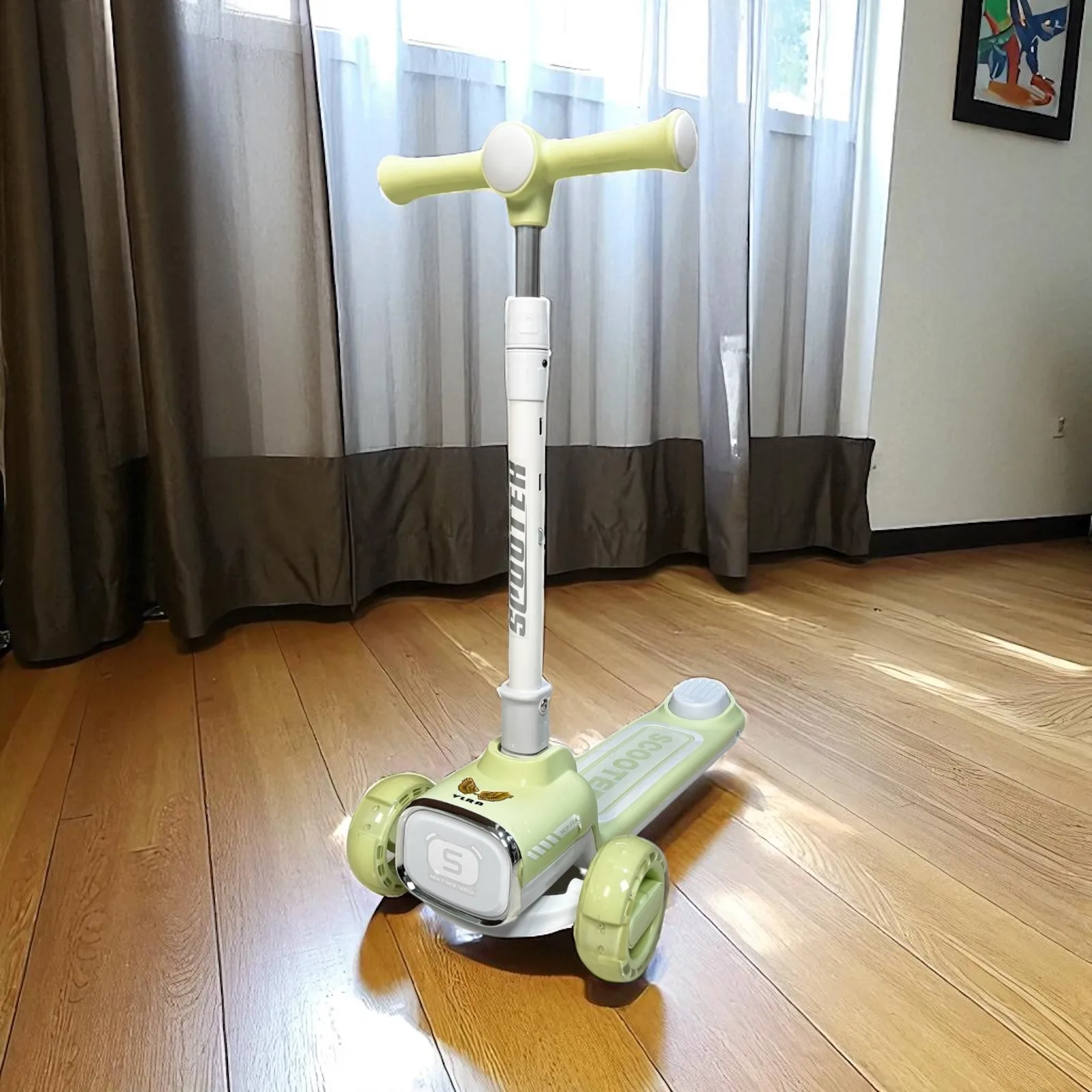 اسکوتر کودک مدل تعادلی ولرا موزیکال چراغدار کد NF07 ظرفیت وزنی 50 کیلوگرم