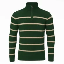 پلیور یقه ایستاده مردانه مدل نیم زیپ