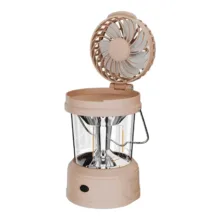 چراغ فانوسی مدل شارژی پنکه دار LF-3357 با نور آفتابی