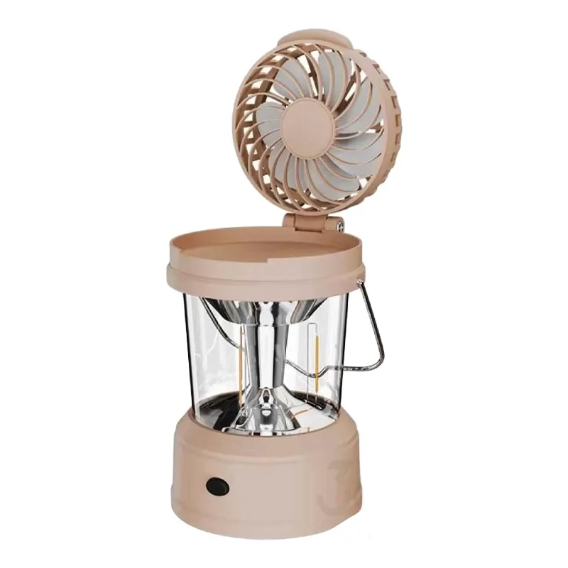 چراغ فانوسی مدل شارژی پنکه دار LF-3357 با نور آفتابی