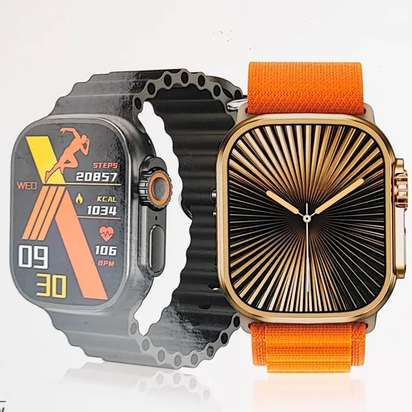 ساعت هوشمند 50 میلی متری اسمارت واچ مدل WISME-M2 با بند سیلیکونی به همراه هدفون