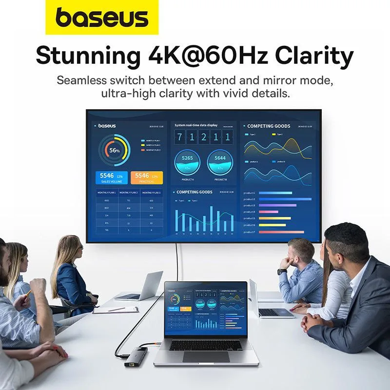 هاب 10 پورت USB-C بیسوس مدل BS-OH084