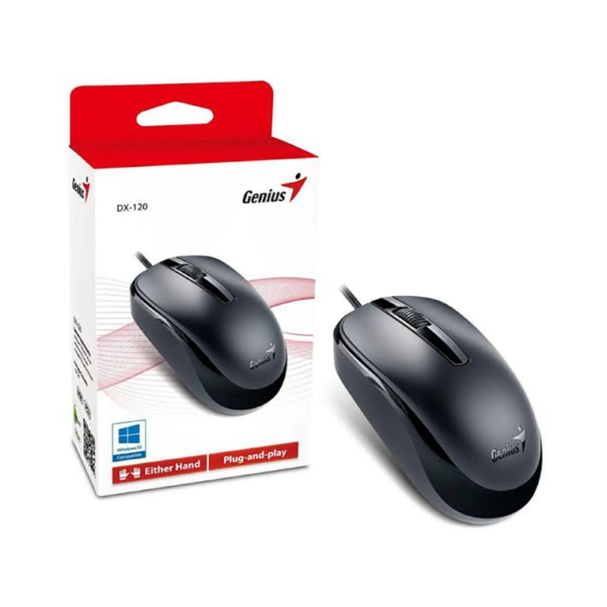 ماوس باسیم جنیوس مدل DX-120 بسته ۲ عددی