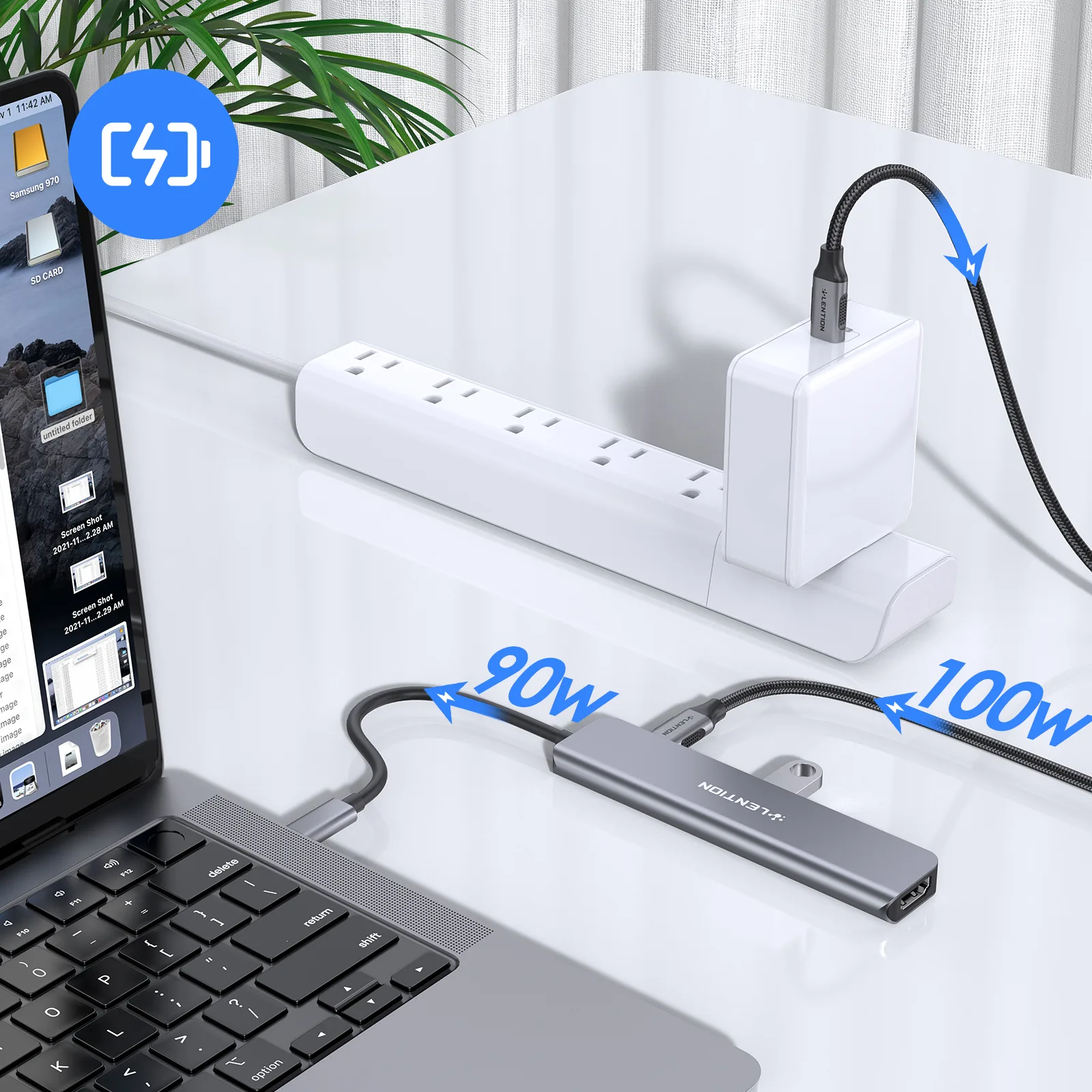 هاب 6 پورت USB-C لنشن مدل CE18-HCR