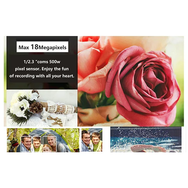 دوربین دیجیتال مدل HD 1080P 18MP 8X 2.7 Inch Screen