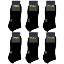 جوراب ساق کوتاه مردانه پولو مدل MOCHB6 بسته 6 عددی