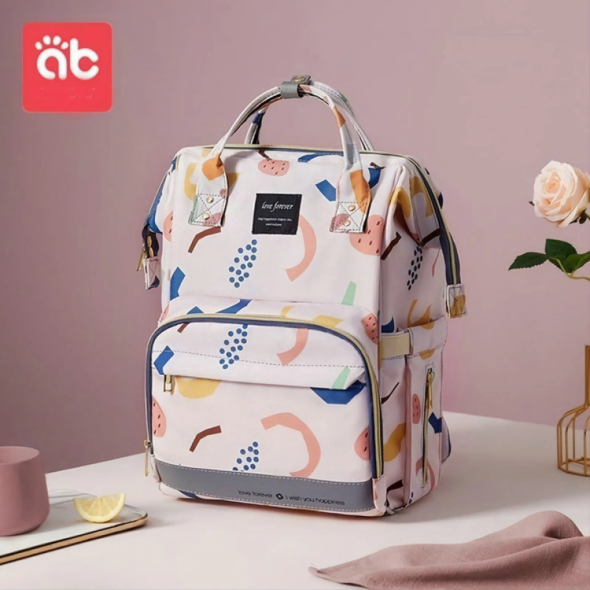 کوله پشتی لوازم کودک طرح توت فرنگی کد A2-PLUS