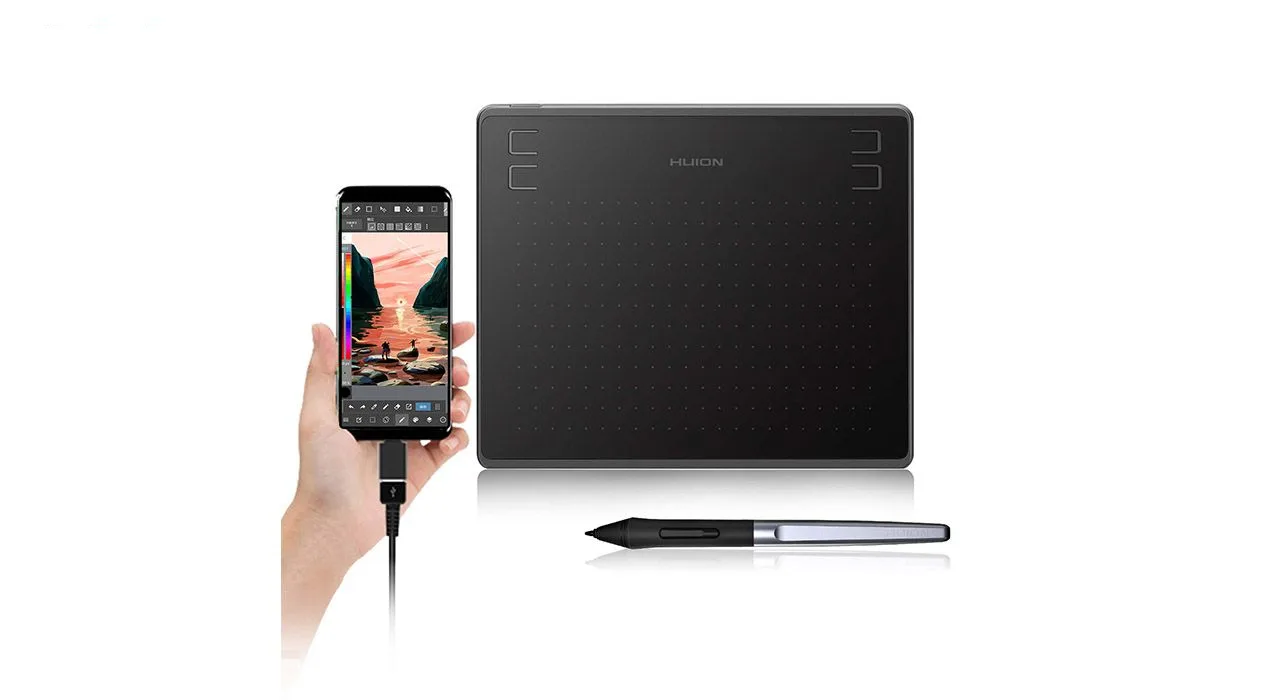 تبلت گرافیکی هوئیون مدل HS64 به همراه قلم نوری