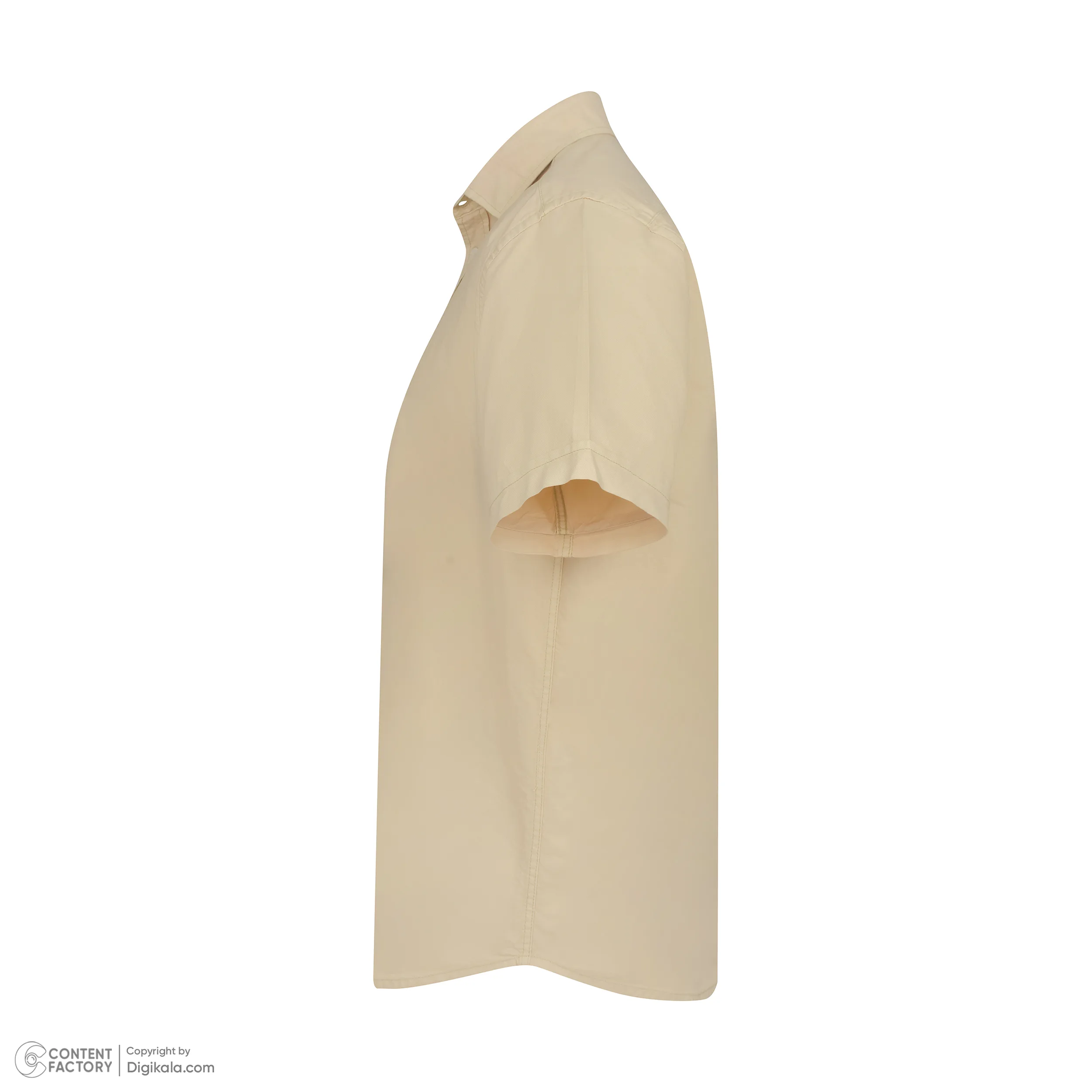 پیراهن آستین کوتاه یقه برگردان مردانه پاتن جامه مدل کتان کد MC8113