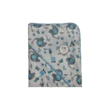 پتو نوزاد مادرکر مدل فیل و گنجشک سایز 80x80 سانتی متر