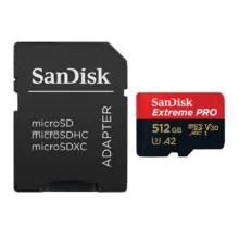 کارت حافظه microSDXC سن دیسک مدل Extreme PRO کلاس A2 استاندارد UHS-I U3 سرعت 170MBs ظرفیت 512 گیگابایت به همراه آداپتور SD