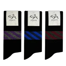 جوراب ساق بلند مردانه پالوته مدل PLT-SHG-E22 مجموعه 3 عددی