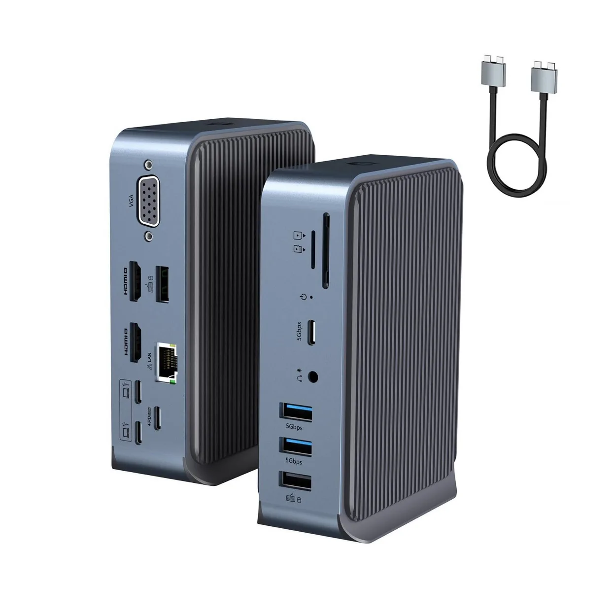 هاب 15 پورت USB-C داک استیشن مدل DC022