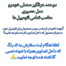پشتی صندلی خودرو مدل عرقگیر حصیری مجموعه 2 عددی