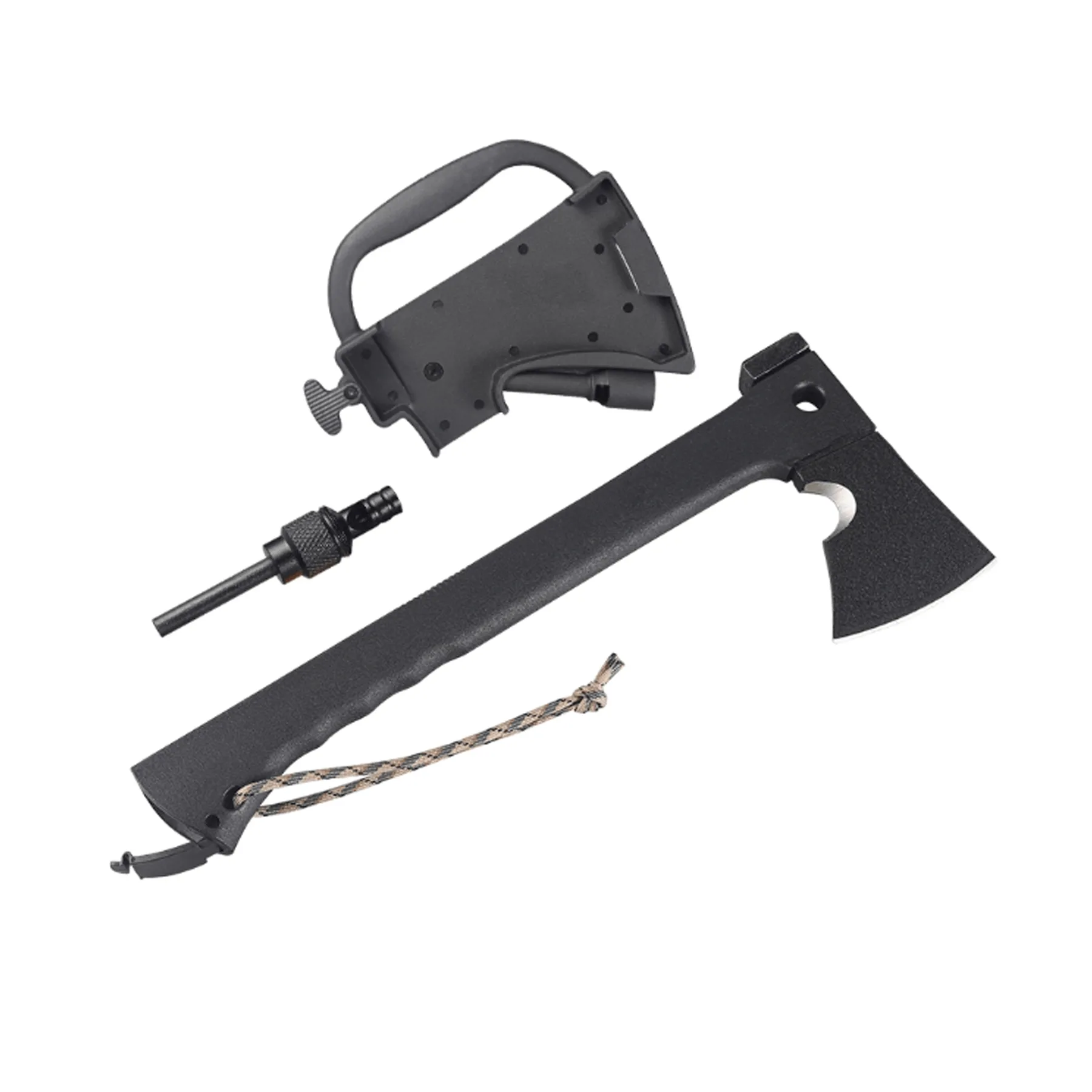 تبر سفری مدل تاکتیکال چخماخ دار