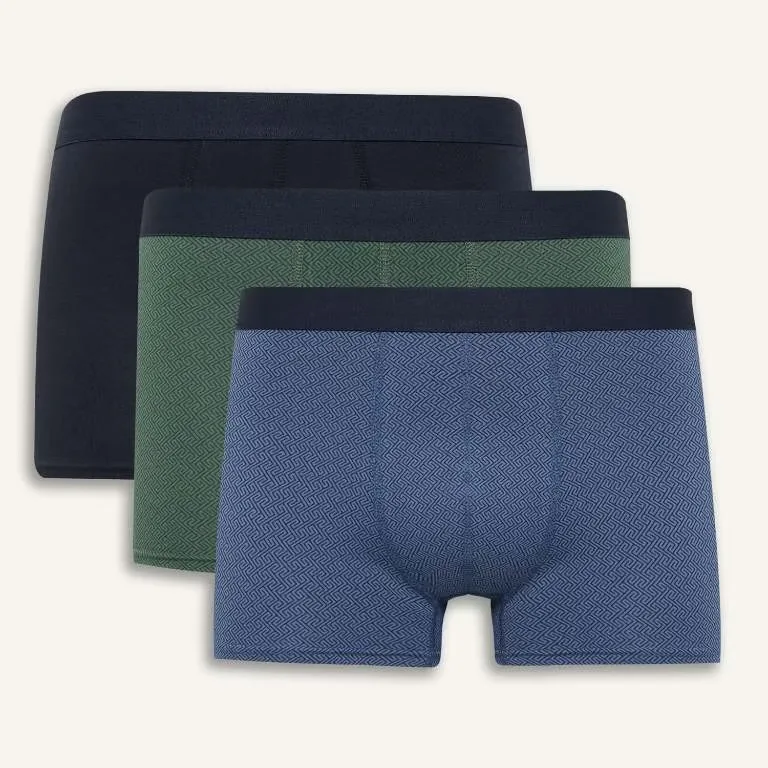 شورت پادار مردانه دفکتو مدل آنتی باکتریال بسته 3 عددی