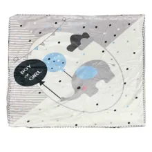 پتو کودک مدل دور پیچ سایز 85x85 سانتی متر