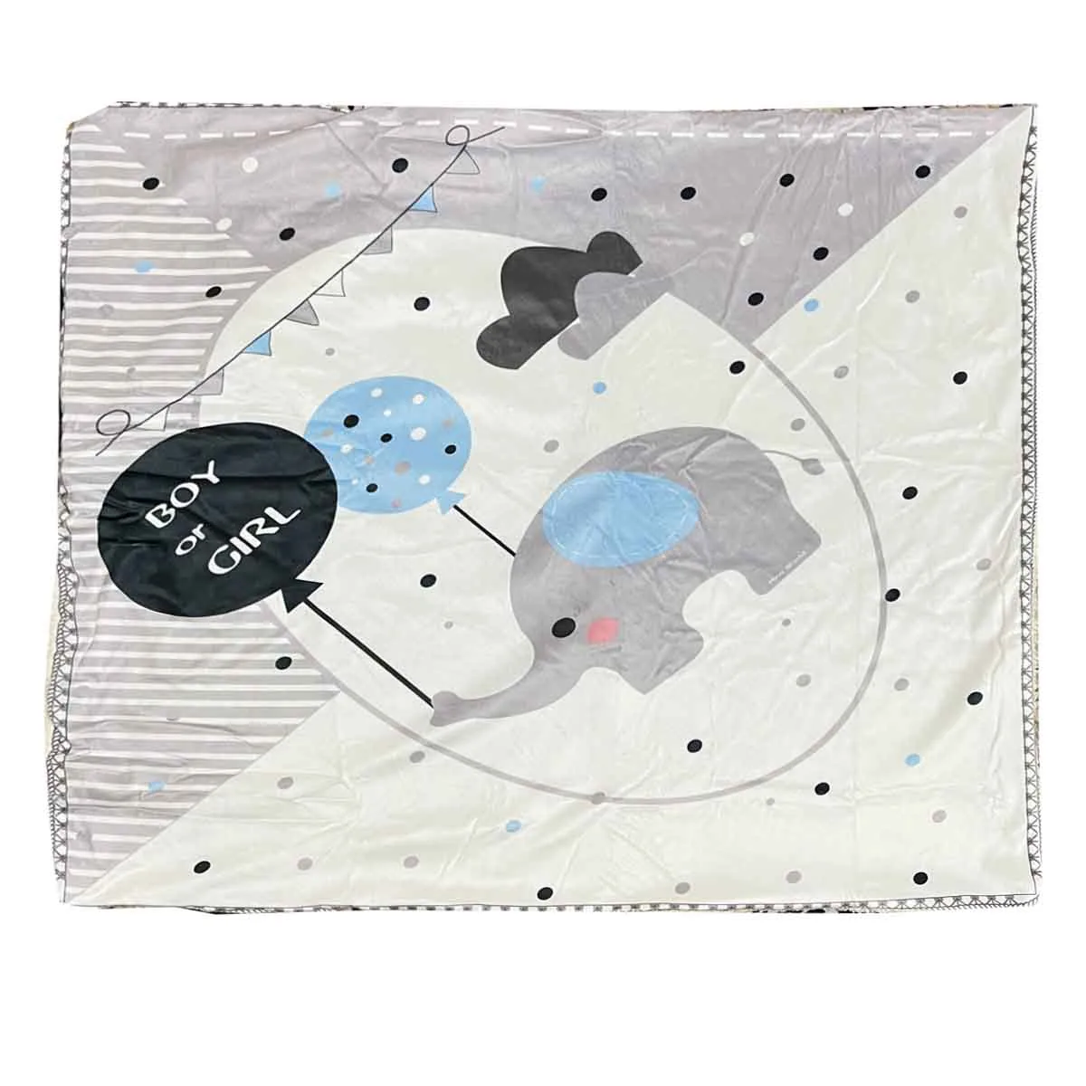 پتو کودک مدل دور پیچ سایز 85x85 سانتی متر