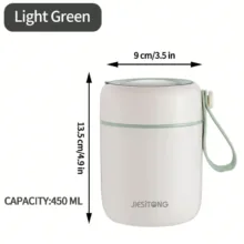 فلاسک غذا مدل دوجداره کد LBOX گنجایش 0.450 لیتر