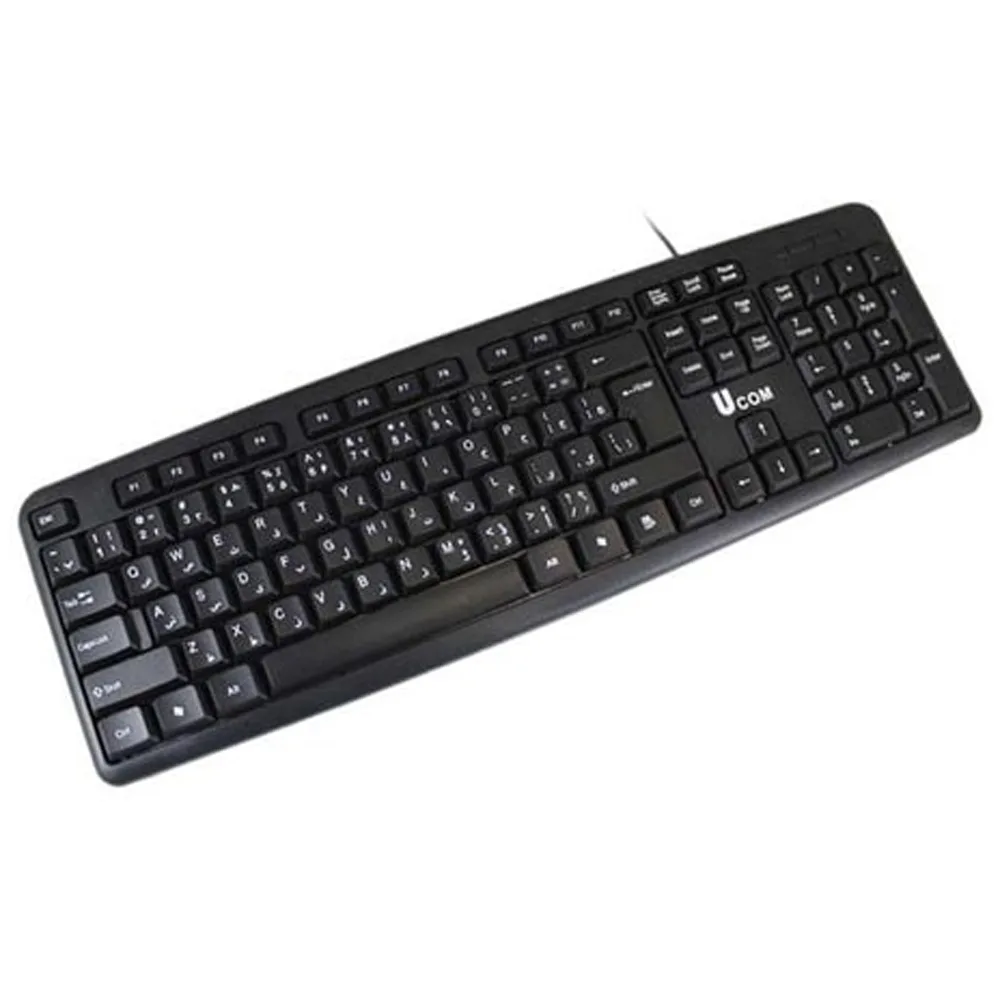 کیبورد و ماوس یوکام مدل 2860، سوئیچ ممبران، Full-size