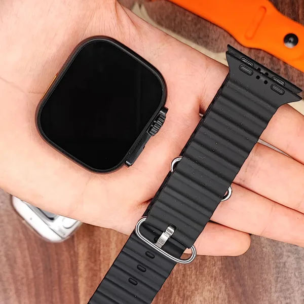 ساعت هوشمند 50 میلی متری اسمارت واچ مدل WISME-M2 با بند سیلیکونی به همراه هدفون