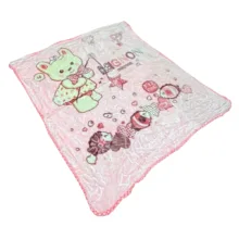 پتو کودک و نوزاد مدل خانم خرسی سایز 120x100 سانتی متر