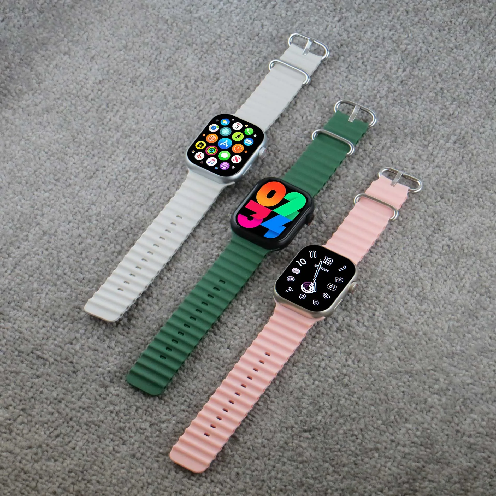 ساعت هوشمند ورنا مدل W45 Max With 7 Bands مناسب برای ورزش مجهز به گام شمار