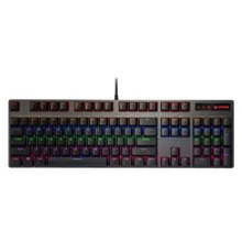 کیبورد مخصوص بازی مکانیکی رپو مدل V500PRO، مکانیکال سوییچ آبی، Full size، نورپردازی RGB
